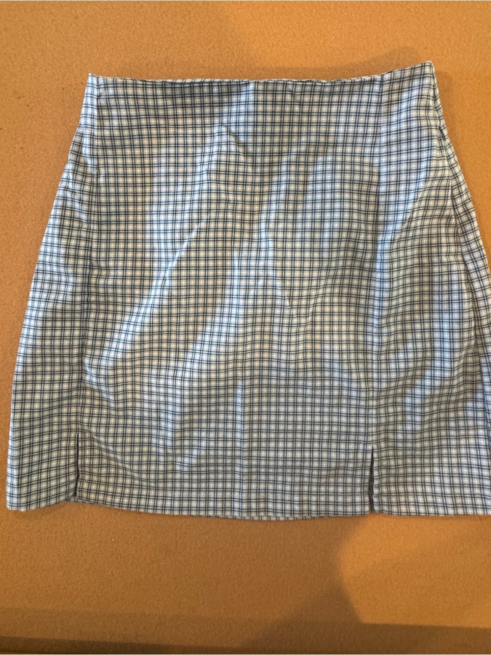 Brandy Melville Mini Skirt in Blue and White
